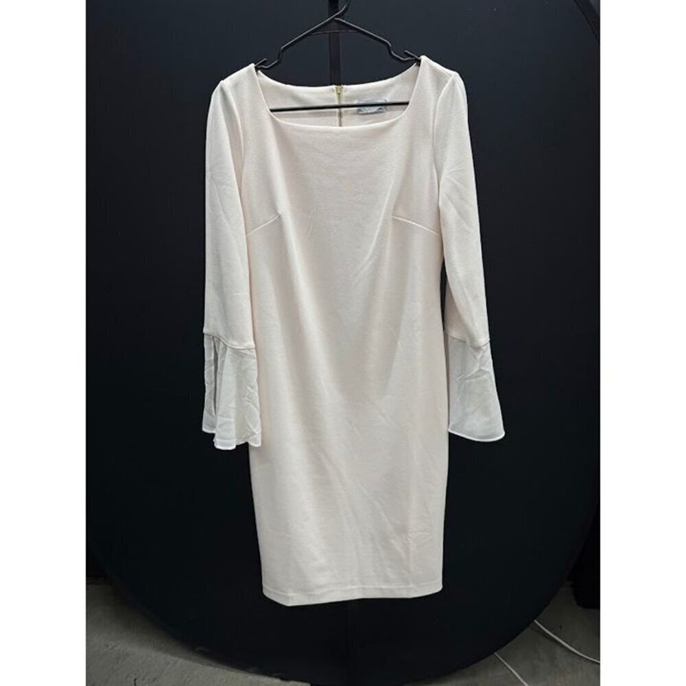 Marc New York Blush Pink Long Sleeve Ruffle Dress